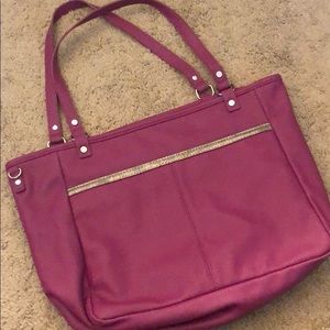 BNWOT Reversible thirty one jewel tote